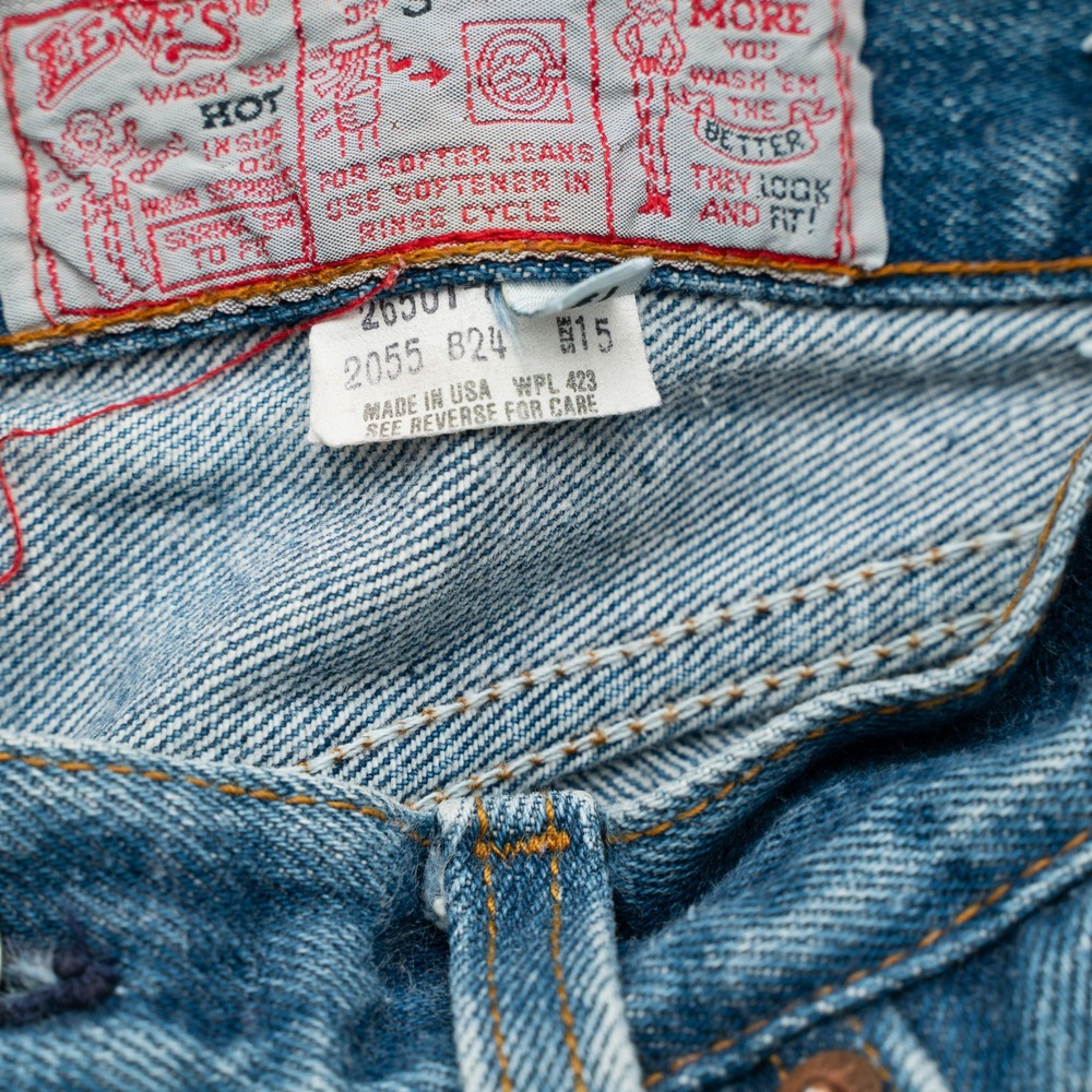 Vintage 70s 80s Womens Levis 501 Denim‎ Jeans 20501 0112 Size 15 30x33 - Picture 11 of 16